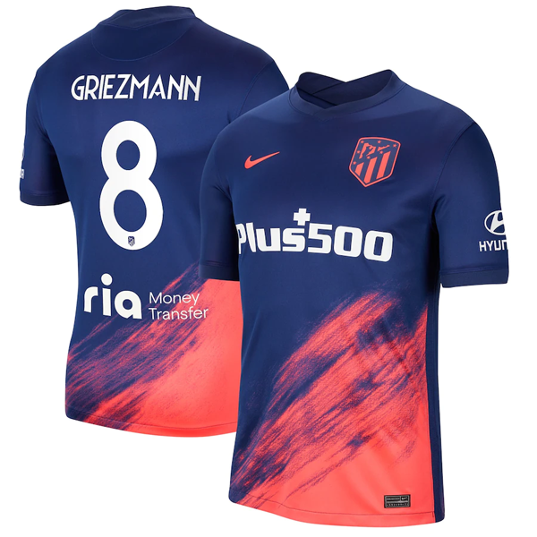Camiseta Atletico Madrid Griezmann 8 Segunda Equipación 2021/2022